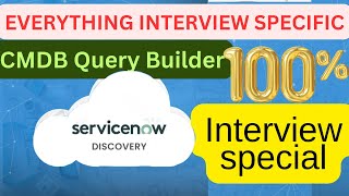 ServiceNow Discovery 4 CMDB Query Builder [upl. by Roselyn]