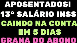 ATENÇÃO APOSENTADOS 13° SALÁRIO SENDO PAGO EM 5 DIAS VEJA VALORES E DATAS [upl. by Dole923]