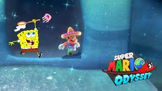 REINO DA LAGOA  BoB Esponja no Super Mario Odyssey Nintendo Switch HD [upl. by Mutua]