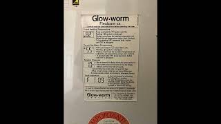 Glow Worm Diagnostic F 9 Fault code with 1 bar pressure Faulty Water pressure [upl. by Perry]