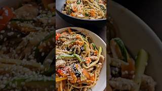 FIDEOS CON POLLO Y VEGETALES AL WOK [upl. by Wynnie77]