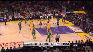 NBA Finals 03062010  G1  Celtics vs Lakers  Rajon Rondo Game Highlights [upl. by Nodrog413]