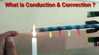 what is conduction convection in hindi  science  method of transfer of heat [upl. by Stranger]