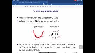 Lecture 19 Decomposition Algorithms for MINLP [upl. by Sunev274]