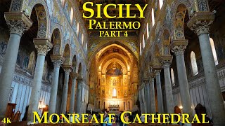 Monreale cathedral  Palermo  Sicily  One of the greatest examples of Norman architecture Italy [upl. by Lissak]