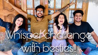 Whisper Challenge with Besties  Diya Krishna  Vaishnav Harichandran  Kattan with Kichu [upl. by Crispen]