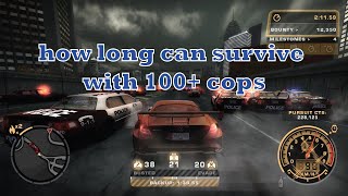 MercedesBenz SLR McLaren vs 100 police  need for speed most wanted [upl. by Telrats]