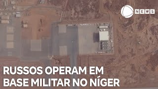 Russos começam a operar em base militar no Níger [upl. by Sewel449]