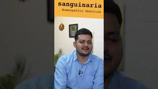 Sanguinaria  Homeopathic Medicine  Important Symptoms  Migraine headache gas Cough [upl. by Berne]