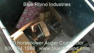 Blue Rhino 10 hp auger crushing bulky trash [upl. by Africa906]