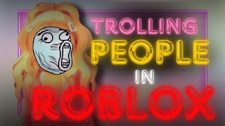 TROLLING random people in ROBLOX [upl. by Banebrudge]