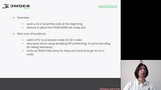 Arch4031 02 coreboot Boot Process 04 Bootblock [upl. by Nitsej411]