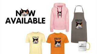 Monkey The Wonder Cat official merchandise now available [upl. by Eitsirk]