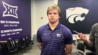 KState Football  LB Austin Moore press conference after Arizona State loss [upl. by Courtland]