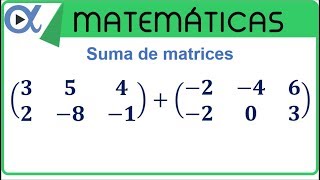 Suma de matrices [upl. by Chloe]