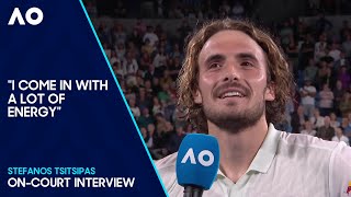 Stefanos Tsitsipas OnCourt Interview  Australian Open 2024 Second Round [upl. by Sessler]