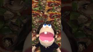 Pizza Party song shorts BabyBigMouth pizza kidssong funny kidssongs toddler puppet [upl. by Natlus]