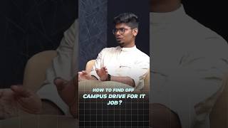 For Freshers How to Find OffCampus Drives for IT Jobs 💻 Tamil  career advice [upl. by Petulia]