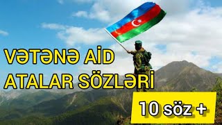 VƏTƏNƏ AİD ATALAR SÖZLƏRİ [upl. by Groot]