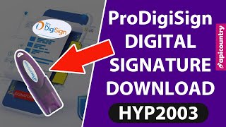 ProDigiSign Certificate Download in HYP2003 USB Token [upl. by Yelrac72]