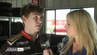 AMA Pro Racing Interviews Triple Crown Racings Austin Dehaven at Infineon Raceway 2012 [upl. by Gorrono]