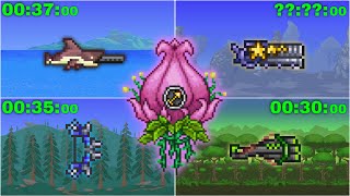 Top 6 Best Ranged weapons against Plantera NoHit  Speedkill in Master mode [upl. by Kirat]