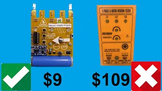 How to make 3 phase Motor and Phase Sequence Indicator  Rotation Tester [upl. by Aenil]