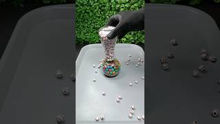 reverse marbles video  oddly satisfying white beads asmr satisfying reverse asmr [upl. by Nannerb]