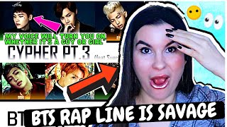 They Went Off BTS  CYPHERS pt 3amp4  FIRST REACTION [upl. by Nevetse67]