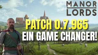 Manor Lords  Der neue Patch ist SUPER [upl. by Fotzsyzrk]