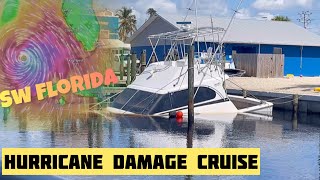 Hurricane Milton Waterfront Damage  Cape Coral St James City Fort Myers Beach [upl. by Irama]