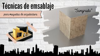 Técnicas de ensamblaje para maquetas de arquitectura quotSangradoquot 💖 [upl. by Oeram]