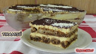 TIRAMISÚ SIN HORNO muy delicioso fácil y rápido [upl. by Pacifa]