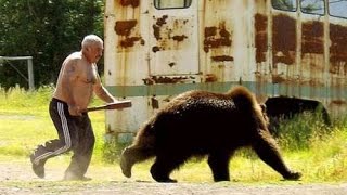 Man vs Bear ●Crazy Close Call Videos [upl. by Etti]