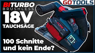 🔥 Bosch AKKU Tauchsäge GKT 18V52 GC BITURBO Brushless im Vergleich zur GKT 55 GCE  inkl Verlosung [upl. by Aimerej]