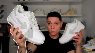 OFFWHITE Out Of Office White Gray Sneaker Review  ON FOOT [upl. by Wendie]