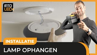 Hoe hang je zelf een plafondlamp op  Doehetzelf met INTOLED [upl. by Girardi]