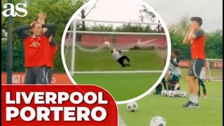 JUGADORES del LIVERPOOL no son capaces a hacerle un GOL a un PORTERO de 9 AÑOS las redes ‘ALUCINAN’ [upl. by Nicki]