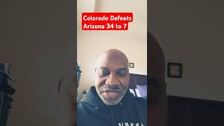 Colorado Defeats Arizona 34 to 7 coloradobuffs coachprime shorts sports [upl. by Izawa]