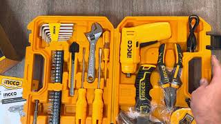 INGCO 38pcs Tools set HKTHP10381 unboxing by Buttar Enterprises 03350506506 Lahore Pak 03350506506 [upl. by Adlitam955]