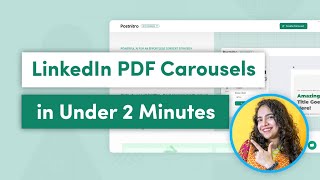 Create and Schedule PDF LinkedIn Carousels in Under 2 Minutes [upl. by Sonafets553]