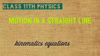 Kinematics equations [upl. by Aerbas779]