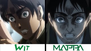 Wit Studio VS MAPPA  Attack On Titan Season 4 Part 2 Episode 4 [upl. by Eilyr]