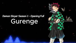 Demon Slayer Season 1 Opening Full  Gurenge 1 Hour [upl. by Shu]