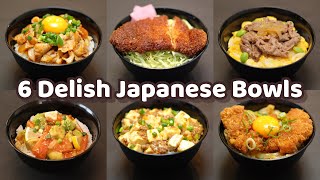 6 Ways to Make Delish Japanese Bowls  Revealing Secret Recipes [upl. by Zeke]