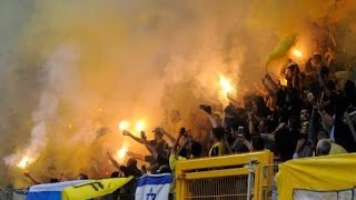 Match interrupted  Beitar Pyroshow at Charleroi Charleroi vs Beitar  160715 [upl. by Yam]