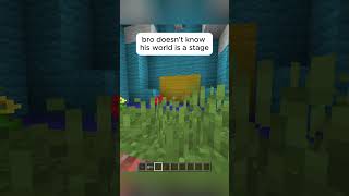 bros world is just a stage minecraft gaming tiktok truman trumanshow [upl. by Akibma]