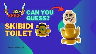 Can You Guess What I Built with 52 LEGO Bricks  Skibidi Toilet  One Brick  1Brick [upl. by Fabri]