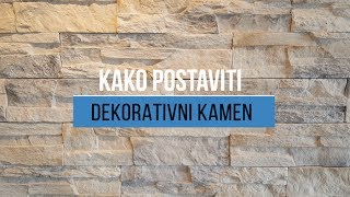 Kako postaviti dekorativni kamen na zid [upl. by Greenman]