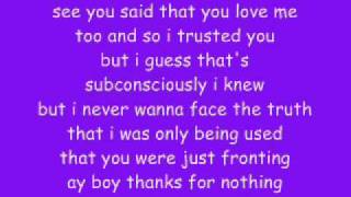 Thanks For Nothing by Mariah Carey with lyrics [upl. by Anneres532]